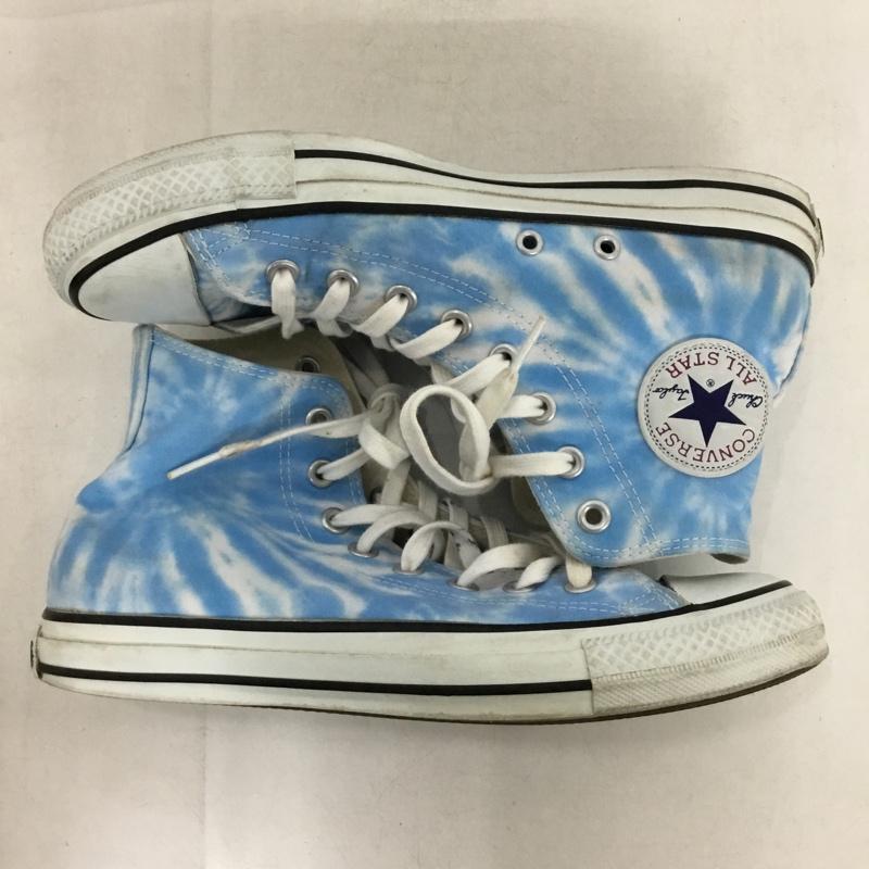 コンバース CONVERSE スニーカー スニーカー 1CJ311 タイダイ OC HI 25.5cm 25.5cm ロゴ、文字 水色 / ライトブルー /  メンズ USED 古着 中古 10151211