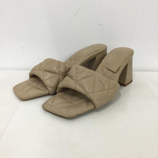 ザラ ZARA ミュール ミュール 2309 810 098 キルティング サンダル EU38 無地 ベージュ / ベージュ /  レディース USED 古着 中古 10151214