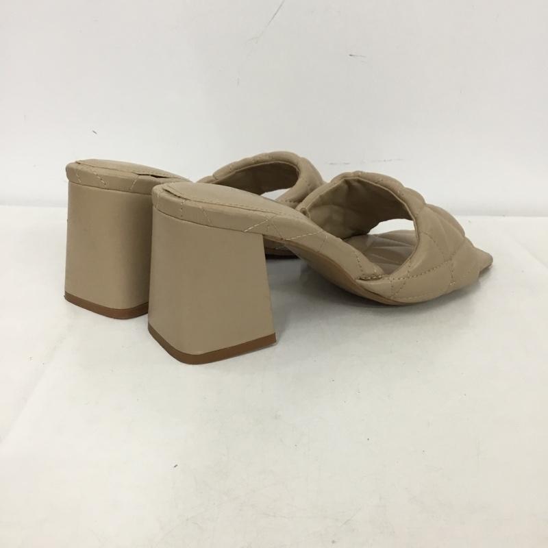 ザラ ZARA ミュール ミュール 2309 810 098 キルティング サンダル EU38 無地 ベージュ / ベージュ /  レディース USED 古着 中古 10151214