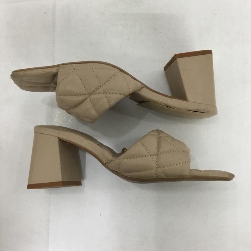ザラ ZARA ミュール ミュール 2309 810 098 キルティング サンダル EU38 無地 ベージュ / ベージュ /  レディース USED 古着 中古 10151214
