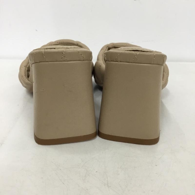 ザラ ZARA ミュール ミュール 2309 810 098 キルティング サンダル EU38 無地 ベージュ / ベージュ /  レディース USED 古着 中古 10151214