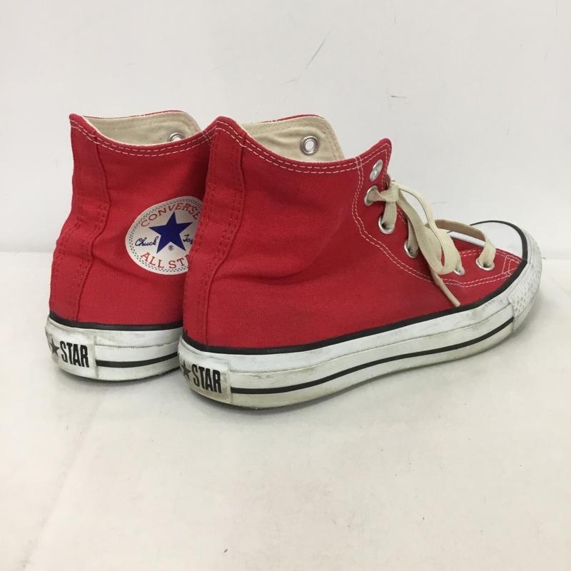 コンバース CONVERSE スニーカー スニーカー ハイカット 24.5cm 24.5cm ロゴ、文字 赤 / レッド /  レディース USED 古着 中古 10151217