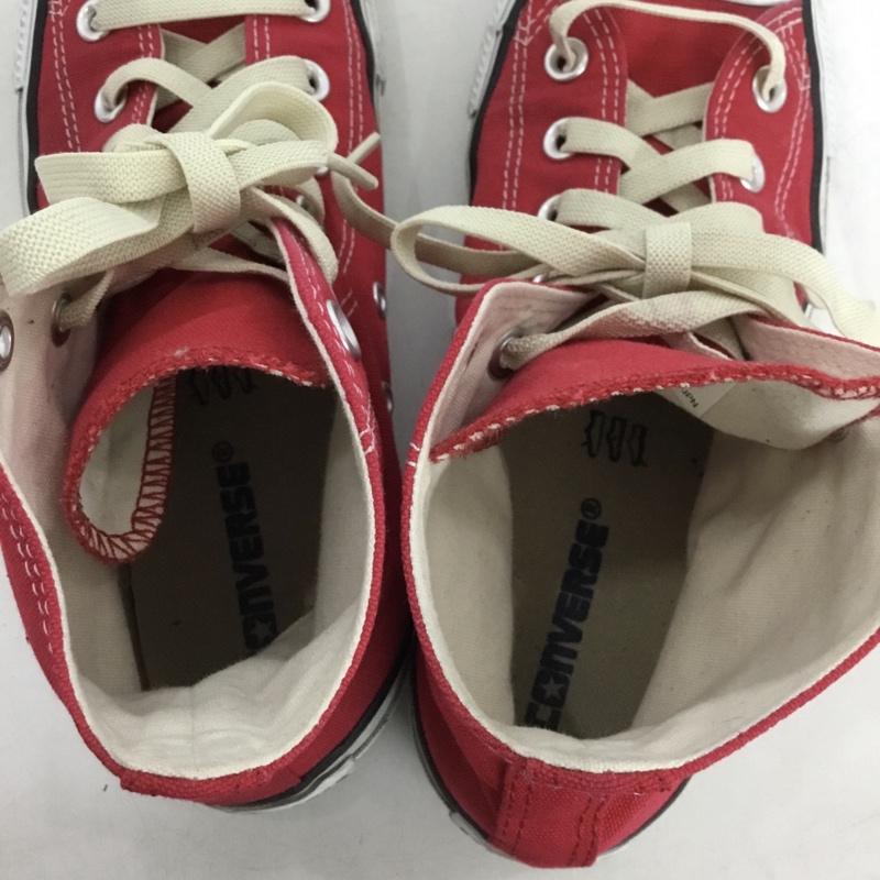 コンバース CONVERSE スニーカー スニーカー ハイカット 24.5cm 24.5cm ロゴ、文字 赤 / レッド /  レディース USED 古着 中古 10151217