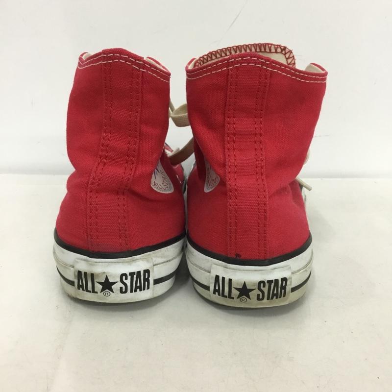 コンバース CONVERSE スニーカー スニーカー ハイカット 24.5cm 24.5cm ロゴ、文字 赤 / レッド /  レディース USED 古着 中古 10151217
