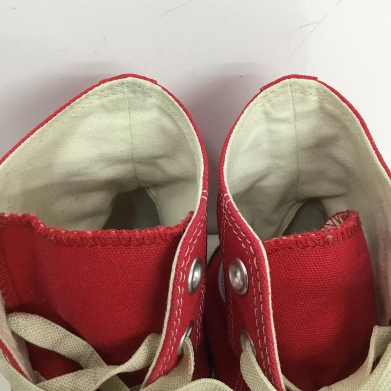 コンバース CONVERSE スニーカー スニーカー ハイカット 24.5cm 24.5cm ロゴ、文字 赤 / レッド /  レディース USED 古着 中古 10151217