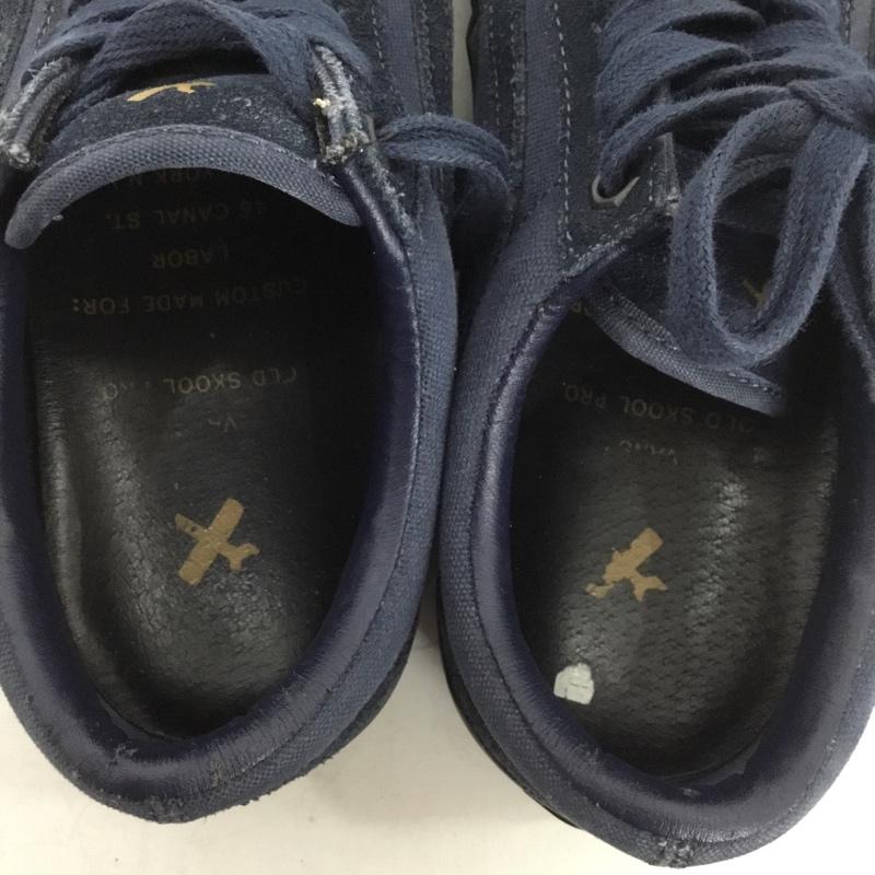 バンズ VANS スニーカー スニーカー 721454 25cm ローカット 25.0cm ロゴ、文字 紺 / ネイビー /  レディース USED 古着 中古 10151220