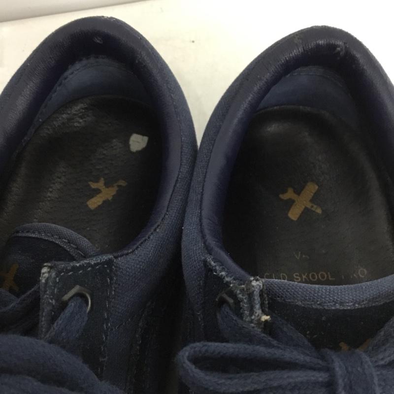 バンズ VANS スニーカー スニーカー 721454 25cm ローカット 25.0cm ロゴ、文字 紺 / ネイビー /  レディース USED 古着 中古 10151220