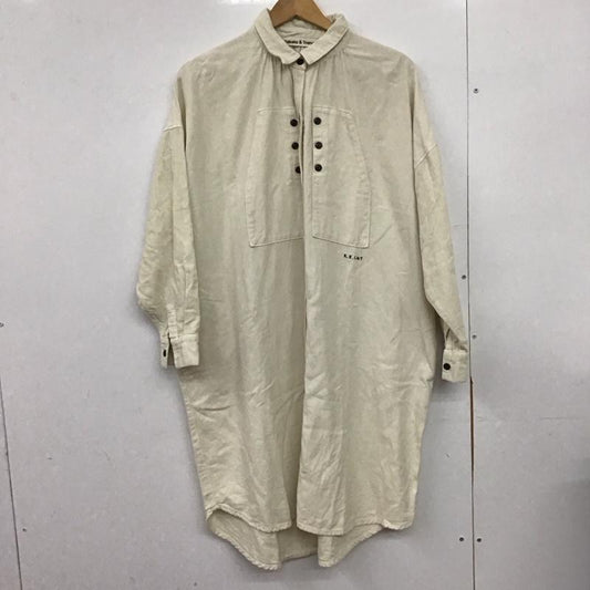 カケラ&トランクイル KAKELA&TRANQUIL ワンピース ひざ丈スカート FREE 無地 オフホワイト / オフホワイト /  レディース USED 古着 中古 10151230