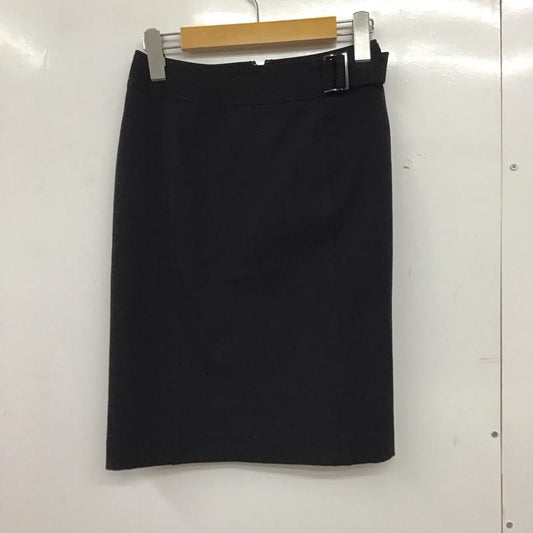 ニューヨーカー NEWYORKER スカート ひざ丈スカート 無地 黒 / ブラック /  レディース USED 古着 中古 10151231