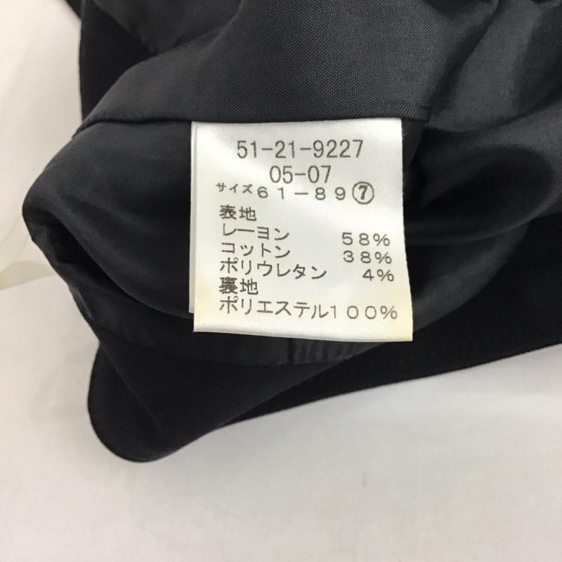 ニューヨーカー NEWYORKER スカート ひざ丈スカート 無地 黒 / ブラック /  レディース USED 古着 中古 10151231