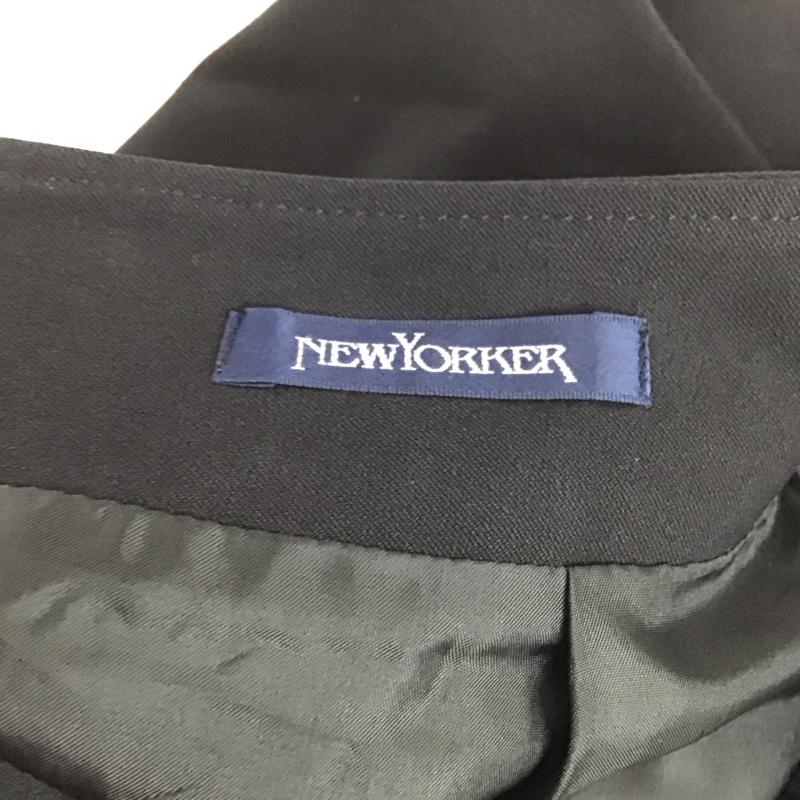 ニューヨーカー NEWYORKER スカート ひざ丈スカート 無地 黒 / ブラック /  レディース USED 古着 中古 10151231