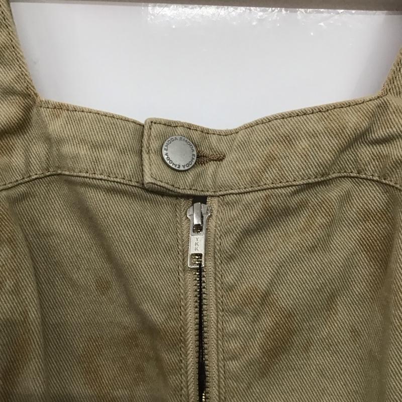 エモダ EMODA ワンピース ミニスカート 042510370001 アシンメトリーデニムミニワンピース タグ付 S 無地 ベージュ / ベージュ /  レディース USED 古着 中古 10151243
