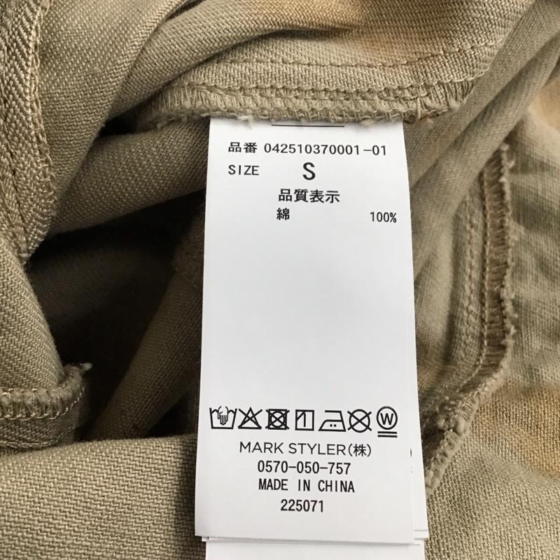 エモダ EMODA ワンピース ミニスカート 042510370001 アシンメトリーデニムミニワンピース タグ付 S 無地 ベージュ / ベージュ /  レディース USED 古着 中古 10151243