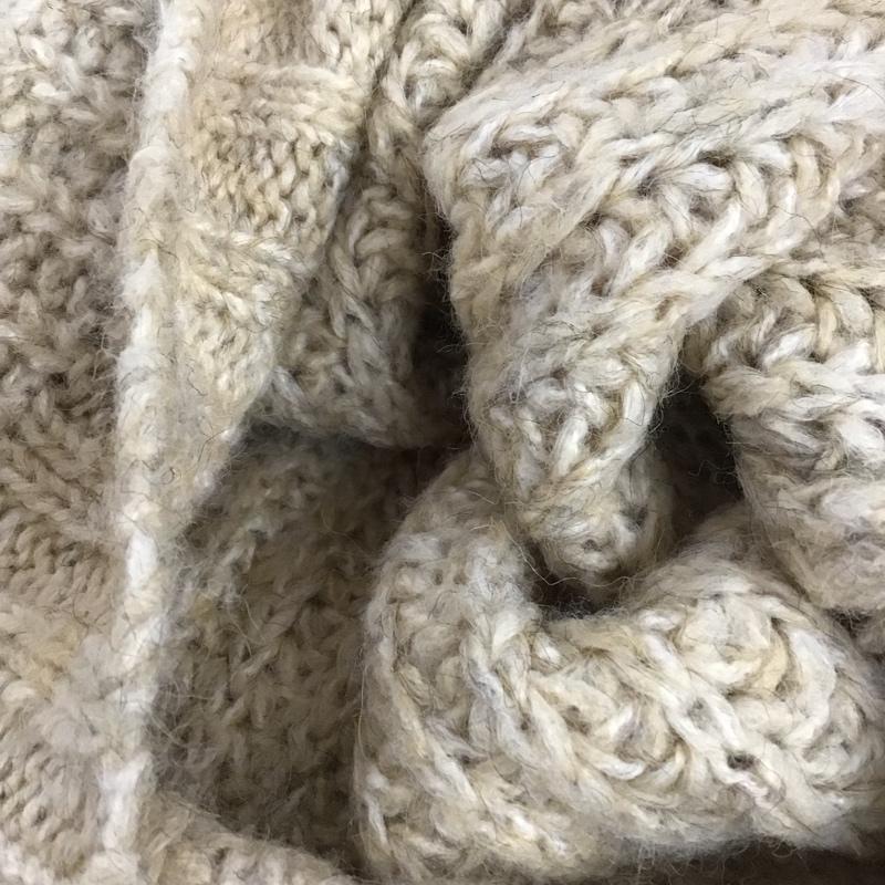 エモダ EMODA ニット、セーター 長袖 042352631301 バルキールーズVニット タグ付 FREE 無地 ベージュ / ベージュ /  レディース USED 古着 中古 10151244