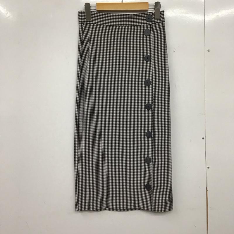 ザラ ZARA スカート ロングスカート タイトスカート XS チェック マルチカラー / マルチカラー /  レディース USED 古着 中古 10151250