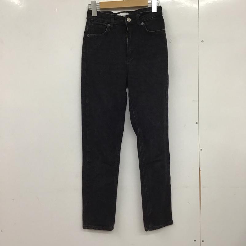 ザラ ZARA パンツ デニム、ジーンズ 34 無地 黒 / ブラック /  レディース USED 古着 中古 10151253
