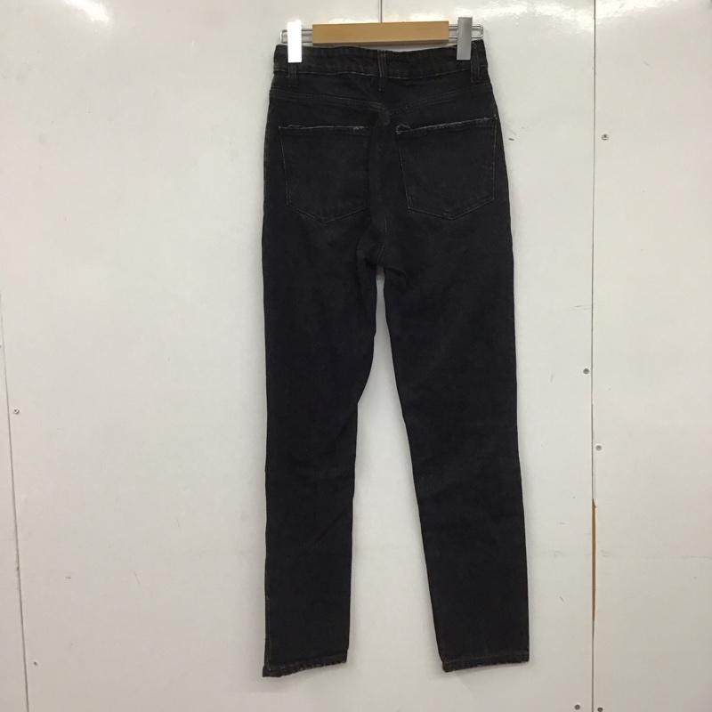 ザラ ZARA パンツ デニム、ジーンズ 34 無地 黒 / ブラック /  レディース USED 古着 中古 10151253