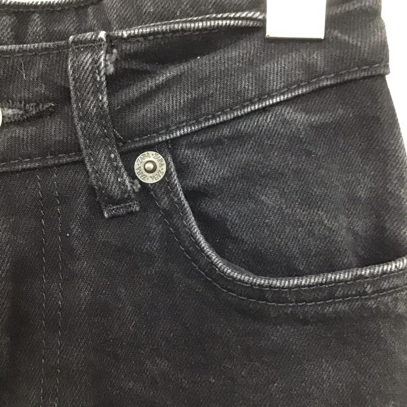 ザラ ZARA パンツ デニム、ジーンズ 34 無地 黒 / ブラック /  レディース USED 古着 中古 10151253