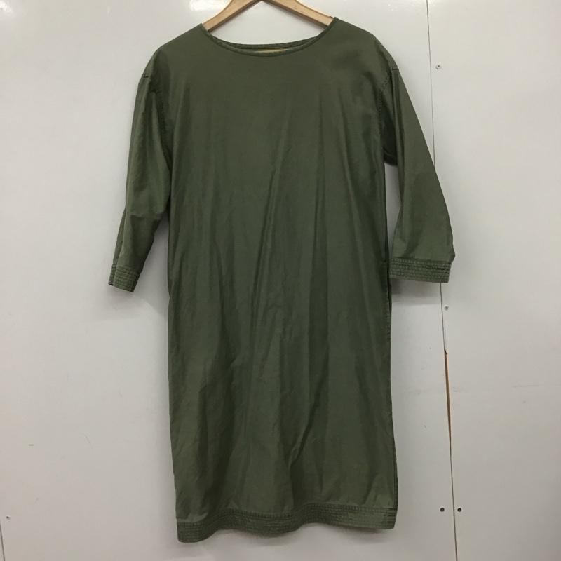 ルカ/レディラックルカ LUCA/LADY LUCK LUCA ワンピース ひざ丈スカート 無地 カーキ / カーキ /  レディース USED 古着 中古 10151260