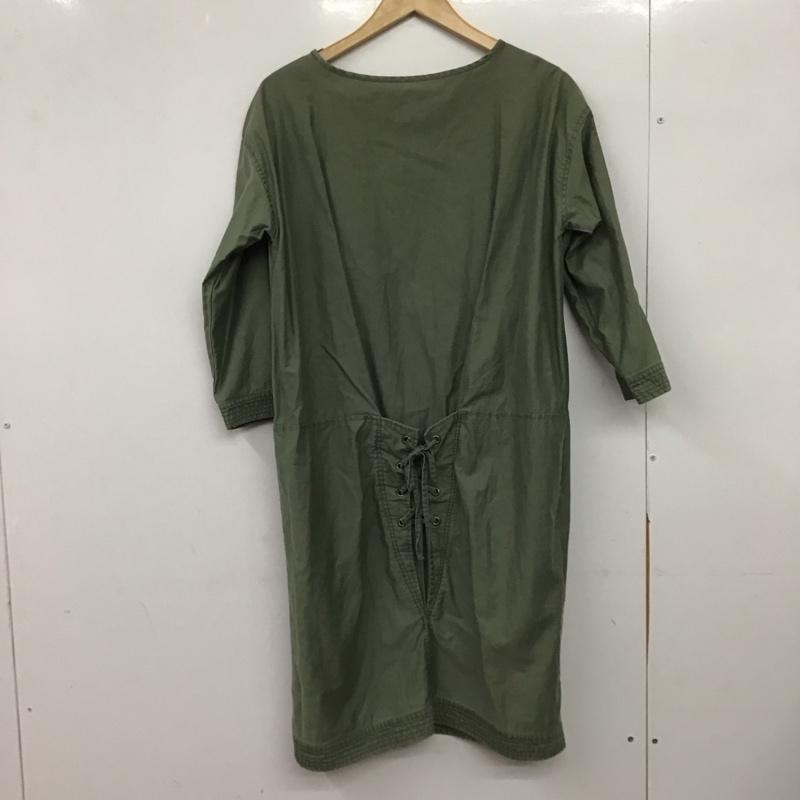 ルカ/レディラックルカ LUCA/LADY LUCK LUCA ワンピース ひざ丈スカート 無地 カーキ / カーキ /  レディース USED 古着 中古 10151260