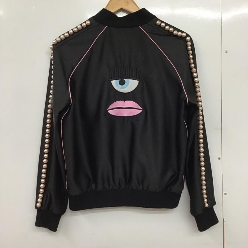 キアラフェラーニ Chiara Ferragni ジャケット、上着 ジャンパー、ブルゾン S 無地 黒 / ブラック /  レディース USED 古着 中古 10151269