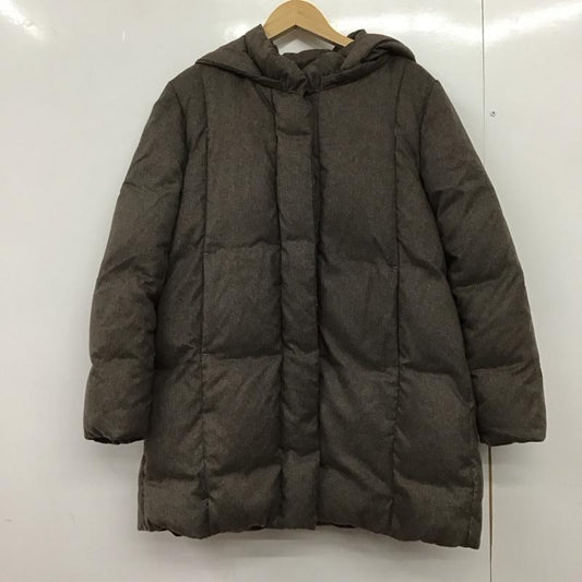 スタディオクリップ studio CLIP コート ダウンコート L 無地 茶 / ブラウン /  レディース USED 古着 中古 10151273