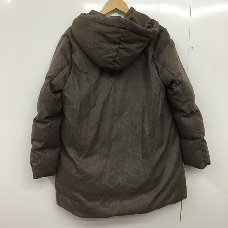 スタディオクリップ studio CLIP コート ダウンコート L 無地 茶 / ブラウン /  レディース USED 古着 中古 10151273