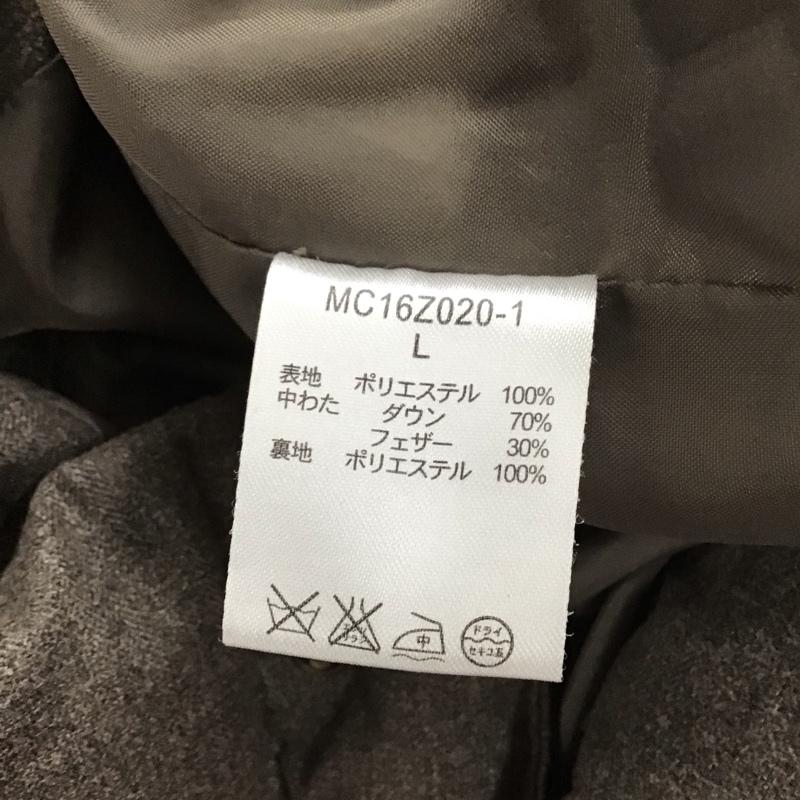 スタディオクリップ studio CLIP コート ダウンコート L 無地 茶 / ブラウン /  レディース USED 古着 中古 10151273