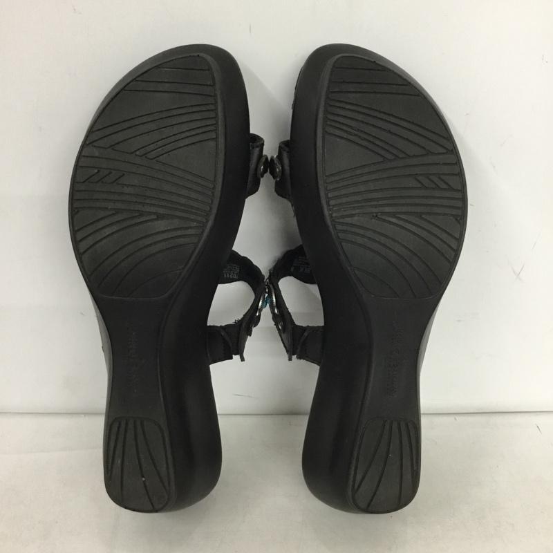 ミネトンカ Minnetonka サンダル サンダル 70211 コンチョ ウエッジソールサンダル 8 無地 黒 / ブラック /  レディース USED 古着 中古 10151275