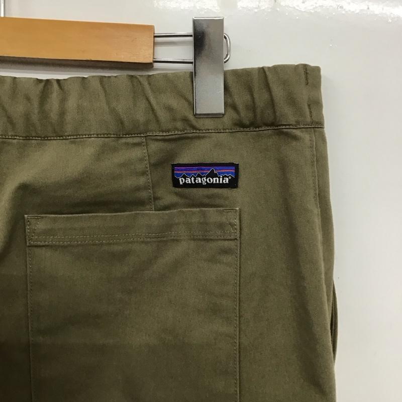 パタゴニア patagonia パンツ ワークパンツ、ペインターパンツ 56776fa23 ワイドパンツ ボトム L ロゴ、文字 カーキ / カーキ /  メンズ USED 古着 中古 10151281