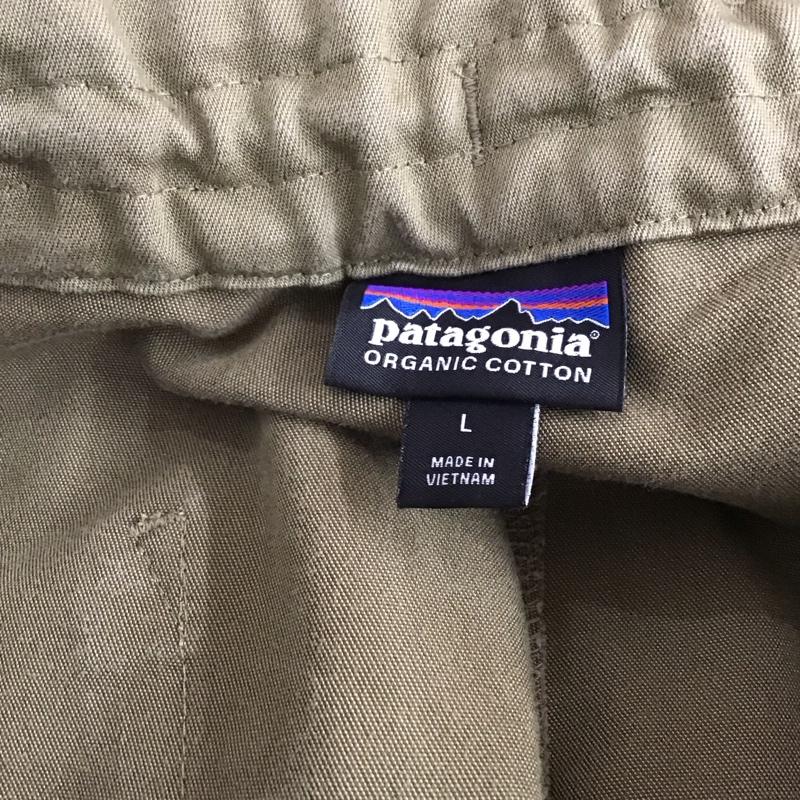 パタゴニア patagonia パンツ ワークパンツ、ペインターパンツ 56776fa23 ワイドパンツ ボトム L ロゴ、文字 カーキ / カーキ /  メンズ USED 古着 中古 10151281