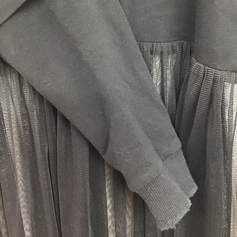 ザラウーマン ZARA WOMAN ワンピース ロングスカート スウェット チュール S 無地 黒 / ブラック /  レディース USED 古着 中古 10151286