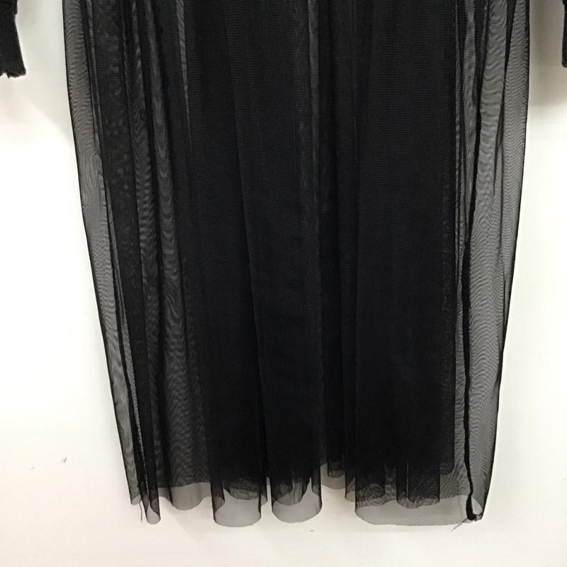 ザラウーマン ZARA WOMAN ワンピース ロングスカート スウェット チュール S 無地 黒 / ブラック /  レディース USED 古着 中古 10151286