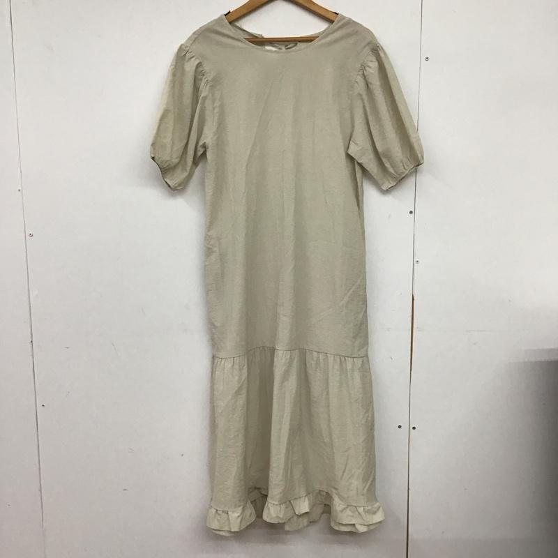 ローリーズファーム LOWRYS FARM ワンピース ロングスカート FREE 無地 ベージュ / ベージュ /  レディース USED 古着 中古 10151291