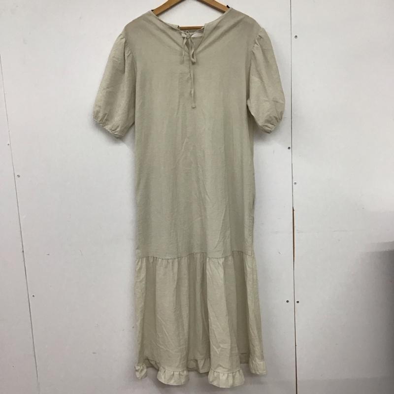 ローリーズファーム LOWRYS FARM ワンピース ロングスカート FREE 無地 ベージュ / ベージュ /  レディース USED 古着 中古 10151291