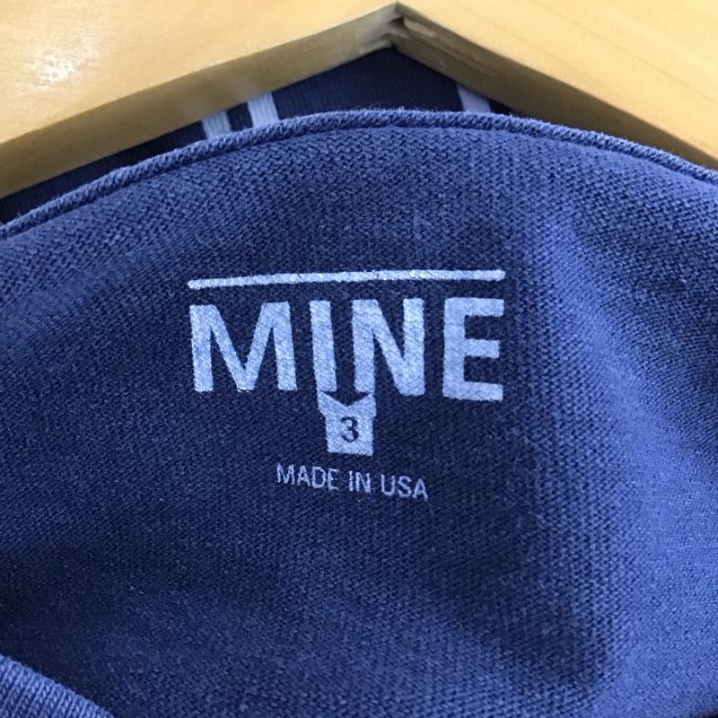 ブラックミーンズ blackmeans Tシャツ 半袖 半袖カットソー プリントTシャツ クルーネックカットソー mine 3 ロゴ、文字 紺 / ネイビー /  メンズ USED 古着 中古 10151295