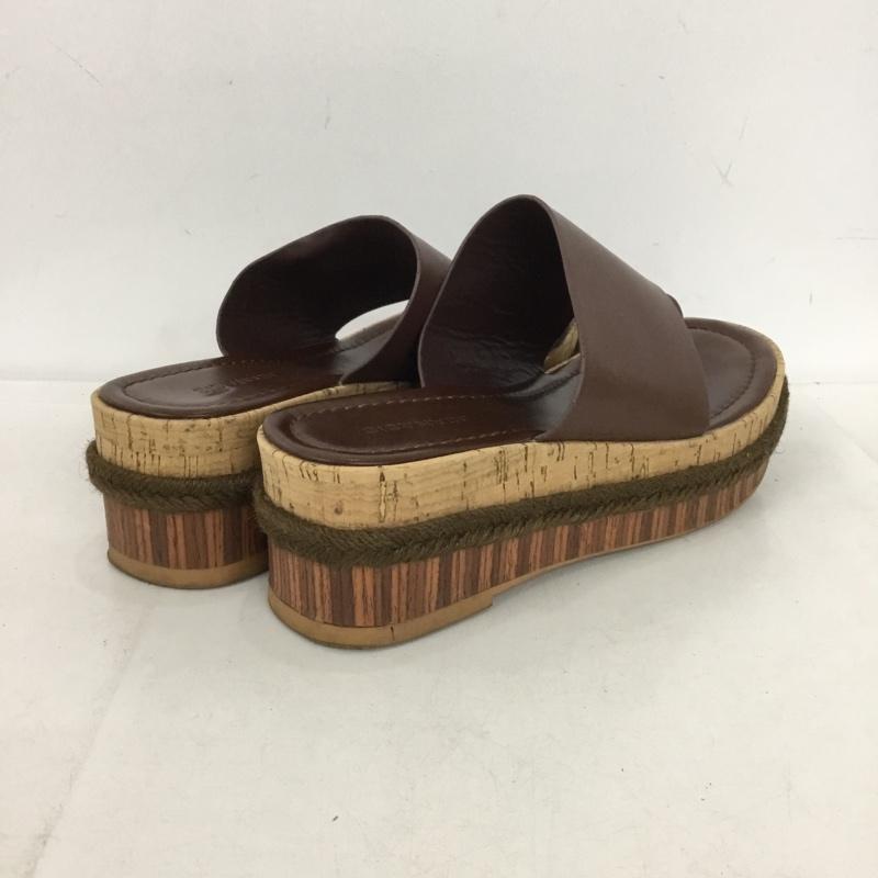 ジーナシス JEANASIS サンダル サンダル トングサンダル L 無地 茶 / ブラウン /  レディース USED 古着 中古 10151315