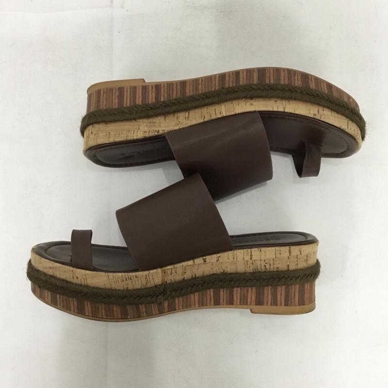 ジーナシス JEANASIS サンダル サンダル トングサンダル L 無地 茶 / ブラウン /  レディース USED 古着 中古 10151315