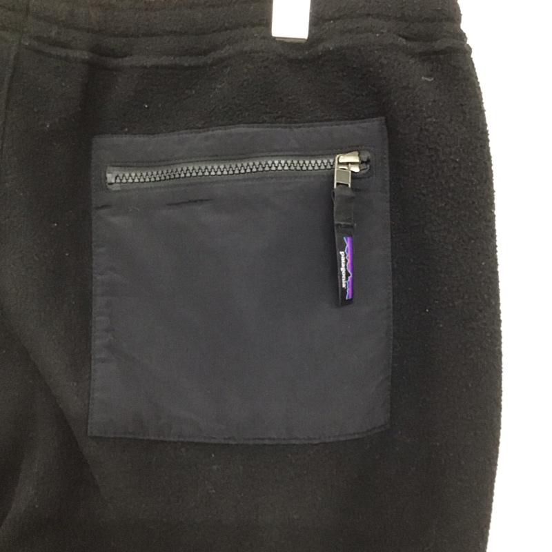 パタゴニア patagonia パンツ ワークパンツ、ペインターパンツ 21665 シンチラパンツ ワイドパンツ フリースパンツ XL ロゴ、文字 黒 / ブラック /  メンズ USED 古着 中古 10151316