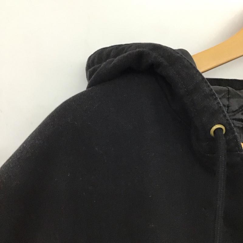 カーハート Carhartt ジャケット、上着 ジャンパー、ブルゾン ジップアップジャケット アウター 古着 XXL ロゴ、文字 黒 / ブラック /  メンズ USED 古着 中古 10151330