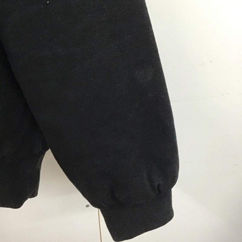 カーハート Carhartt ジャケット、上着 ジャンパー、ブルゾン ジップアップジャケット アウター 古着 XXL ロゴ、文字 黒 / ブラック /  メンズ USED 古着 中古 10151330