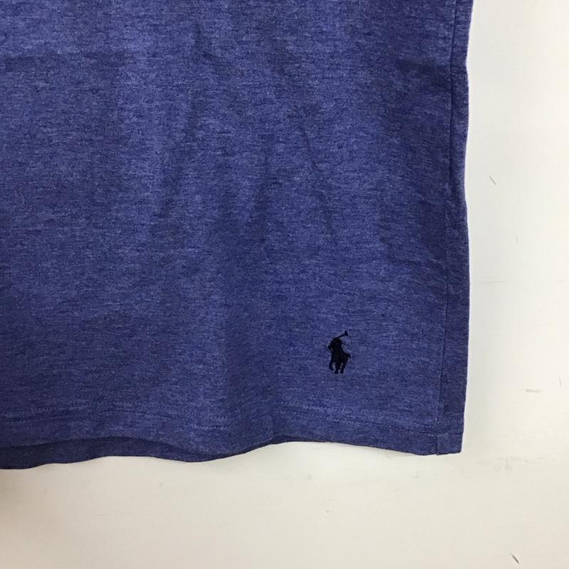 ポロラルフローレン POLO RALPH LAUREN Tシャツ 半袖 半袖カットソー プリントTシャツ クルーネックカットソー L ロゴ、文字 青 / ブルー /  メンズ USED 古着 中古 10151343