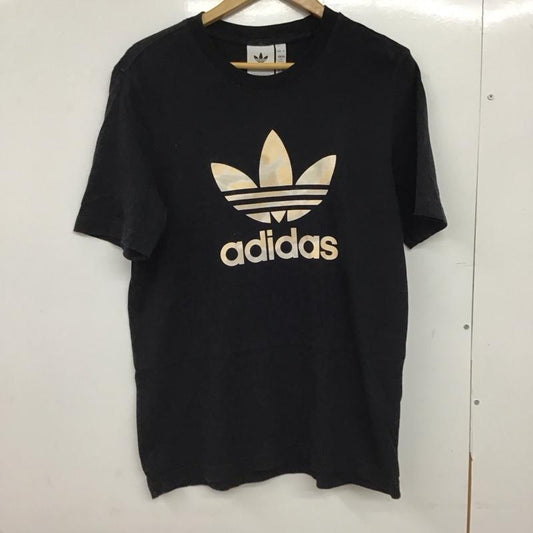 アディダス adidas Tシャツ 半袖 gn1856 プリントTシャツ 半袖カットソー M プリント 黒 / ブラック /  メンズ USED 古着 中古 10151344