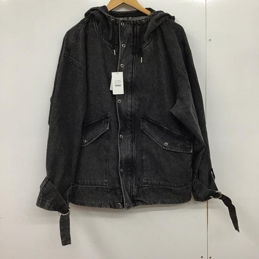 クレイル CLEL ジャケット、上着 ジャケット、ブレザー ジップアップジャケット パーカージャケット アウター S 無地 黒 / ブラック /  メンズ USED 古着 中古 10151355