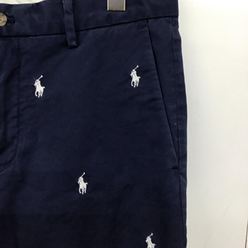 ポロラルフローレン POLO RALPH LAUREN パンツ チノパン チノパン スリムパンツ カジュアルパンツ 30インチ ロゴ、文字 紺 / ネイビー /  メンズ USED 古着 中古 10151358