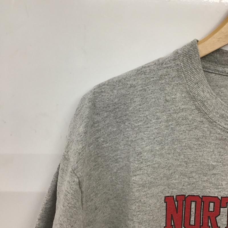 チャンピオン Champion Tシャツ 半袖 半袖カットソー プリントTシャツ クルーネックカットソー L プリント 灰 / グレー /  メンズ USED 古着 中古 10151363