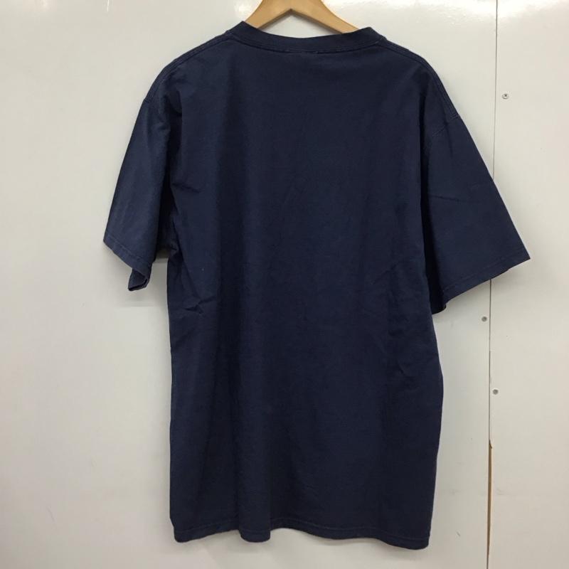 リー Lee Tシャツ 半袖 半袖カットソー プリントTシャツ クルーネックカットソー ロゴ、文字 紺 / ネイビー /  メンズ USED 古着 中古 10151364