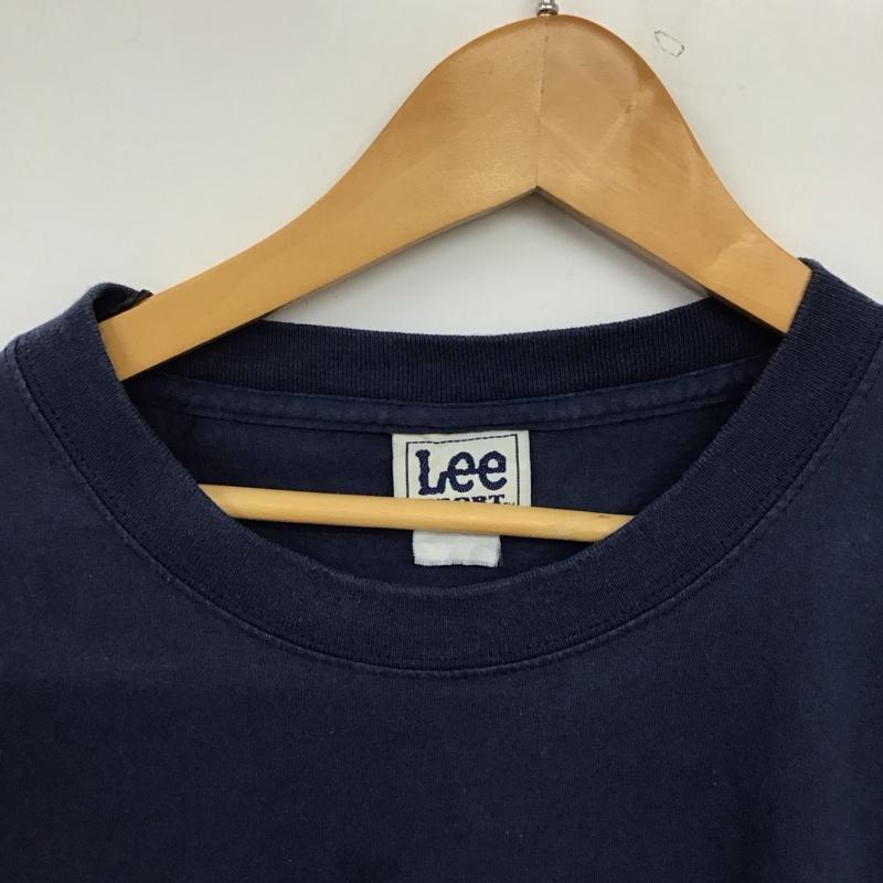 リー Lee Tシャツ 半袖 半袖カットソー プリントTシャツ クルーネックカットソー ロゴ、文字 紺 / ネイビー /  メンズ USED 古着 中古 10151364
