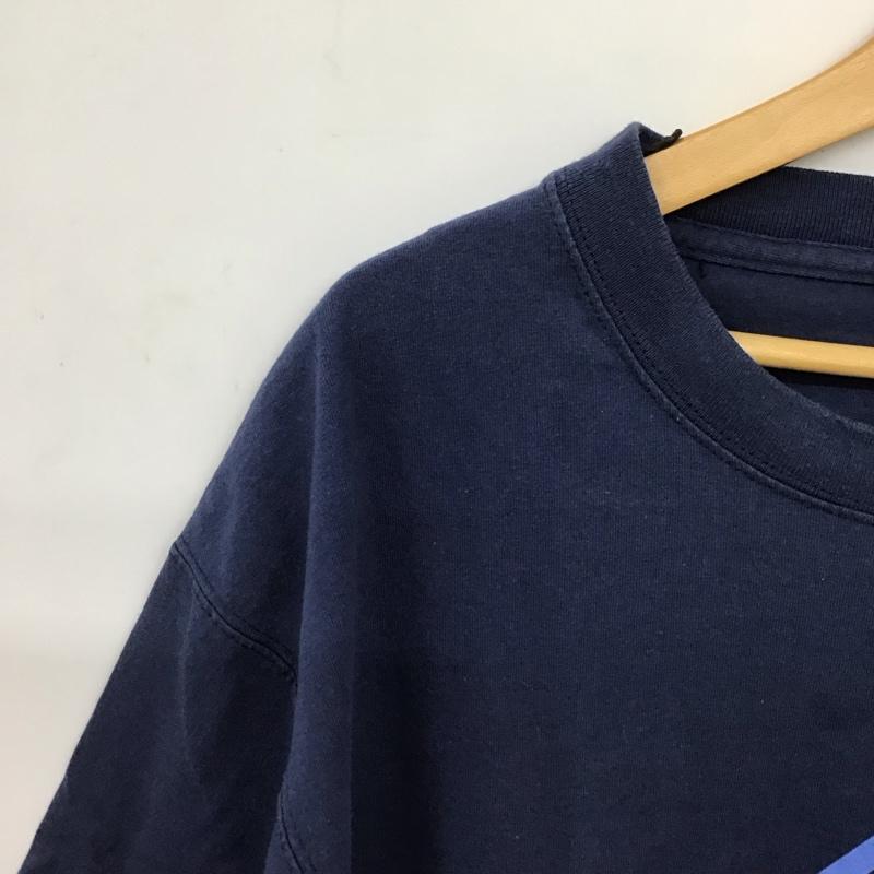 リー Lee Tシャツ 半袖 半袖カットソー プリントTシャツ クルーネックカットソー ロゴ、文字 紺 / ネイビー /  メンズ USED 古着 中古 10151364