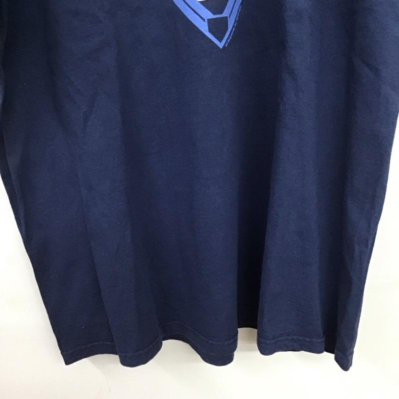 リー Lee Tシャツ 半袖 半袖カットソー プリントTシャツ クルーネックカットソー ロゴ、文字 紺 / ネイビー /  メンズ USED 古着 中古 10151364